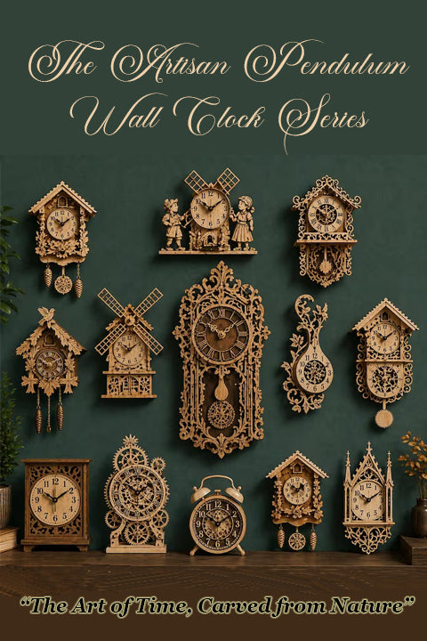 The Artisan Pendulum Wall Clock Series (15 Styles)