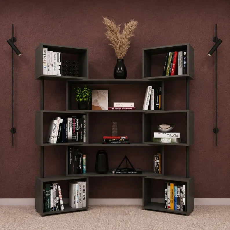 Rotating Adjustable Book Shelves