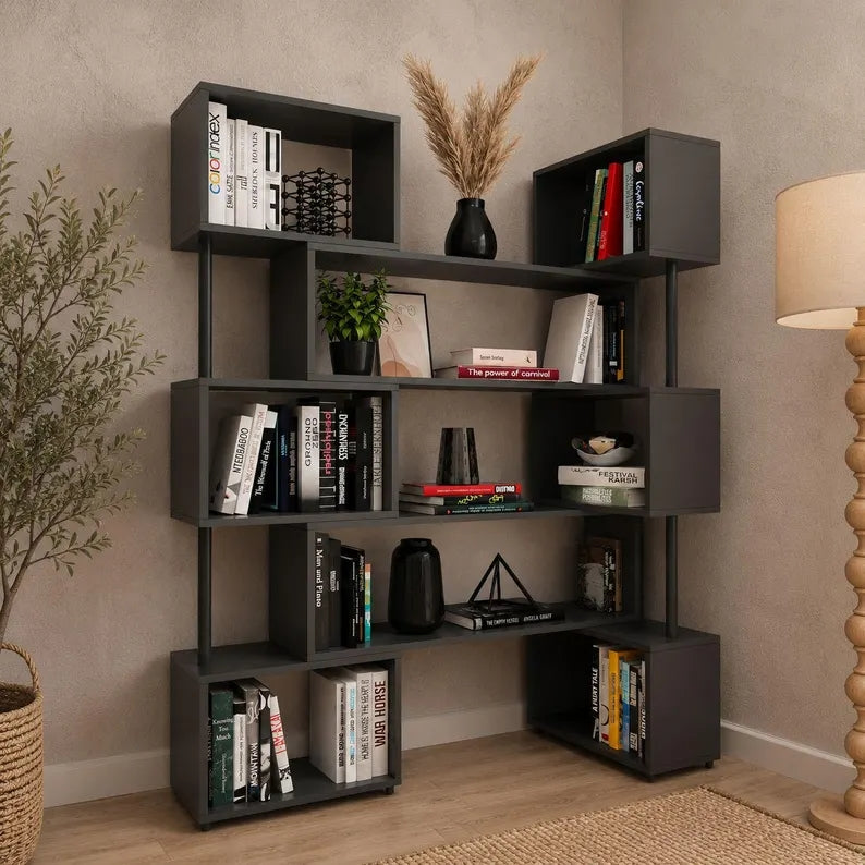 Rotating Adjustable Book Shelves
