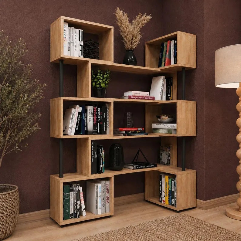 Rotating Adjustable Book Shelves
