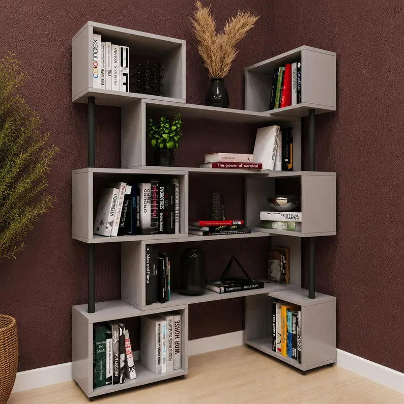 Rotating Adjustable Book Shelves