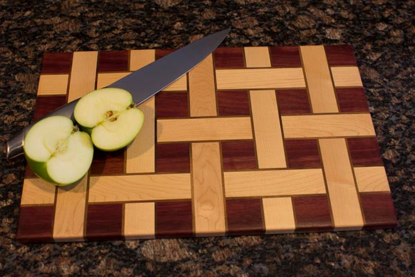 Basket Weave End-Grain Cutting Board