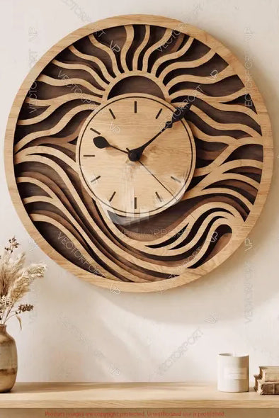 Wild Wood Wall Clock