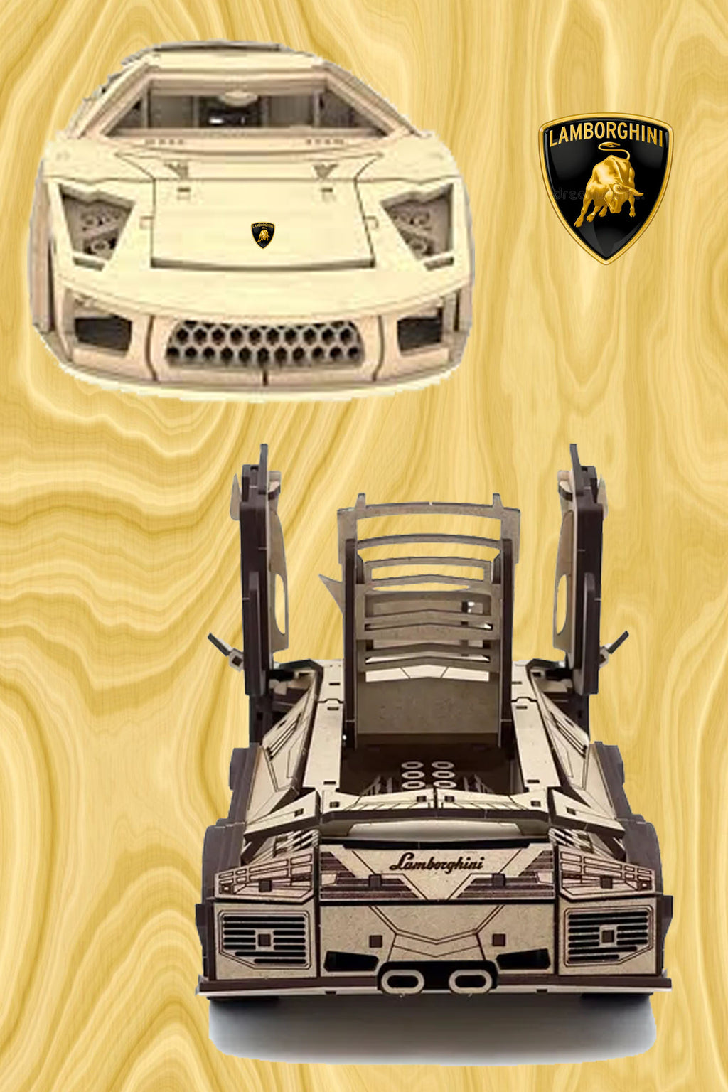 Lamborghini - 3D Wood Puzzle