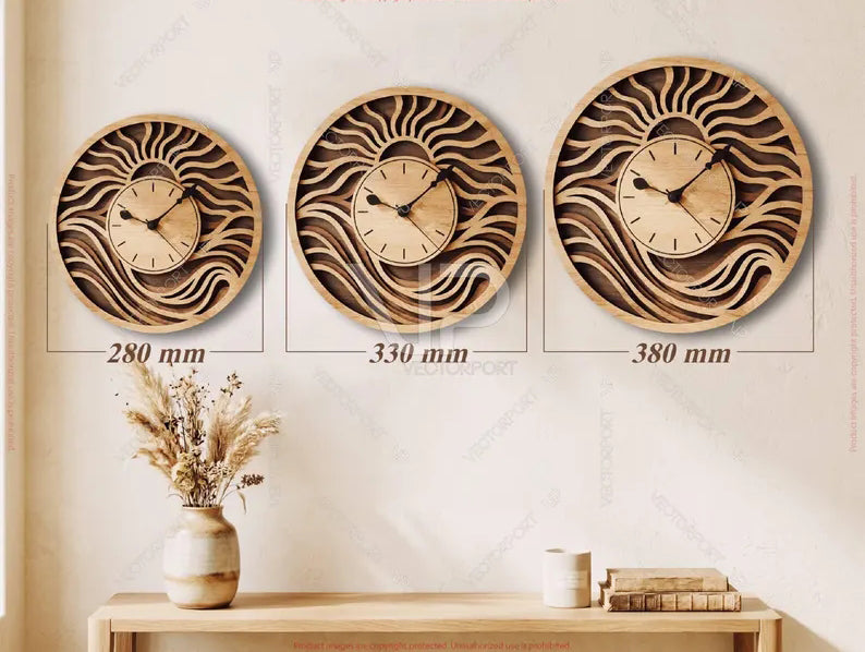 Wild Wood Wall Clock