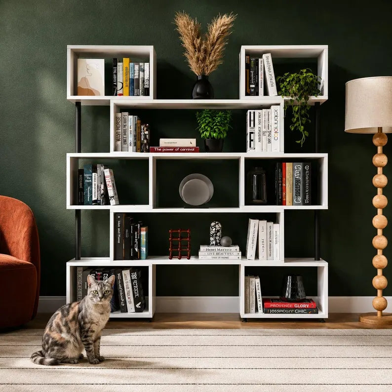 Rotating Adjustable Book Shelves
