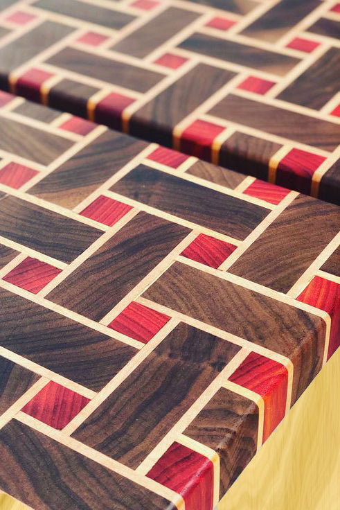 Basket Weave End-Grain Cutting Board