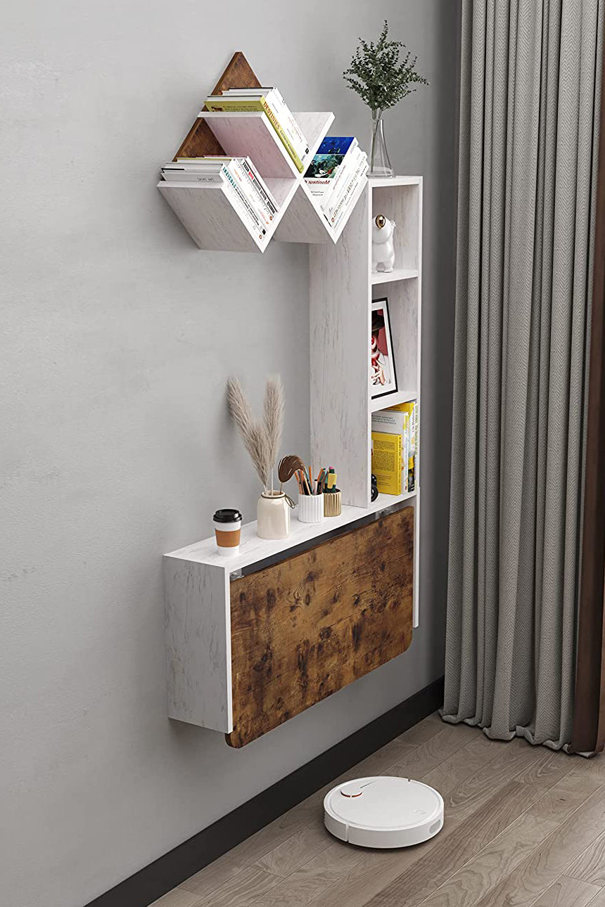 Floating Workstation & Shelf Unit