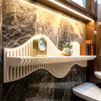 Wooden Wave Wall Shelf