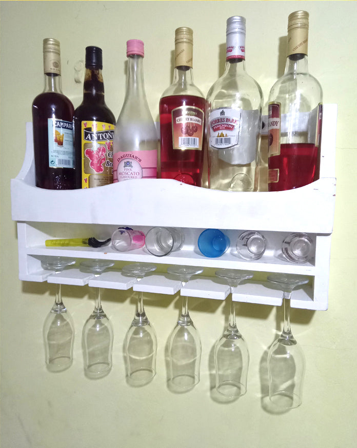 Wall-Mounted Wine Rack