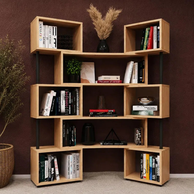 Rotating Adjustable Book Shelves