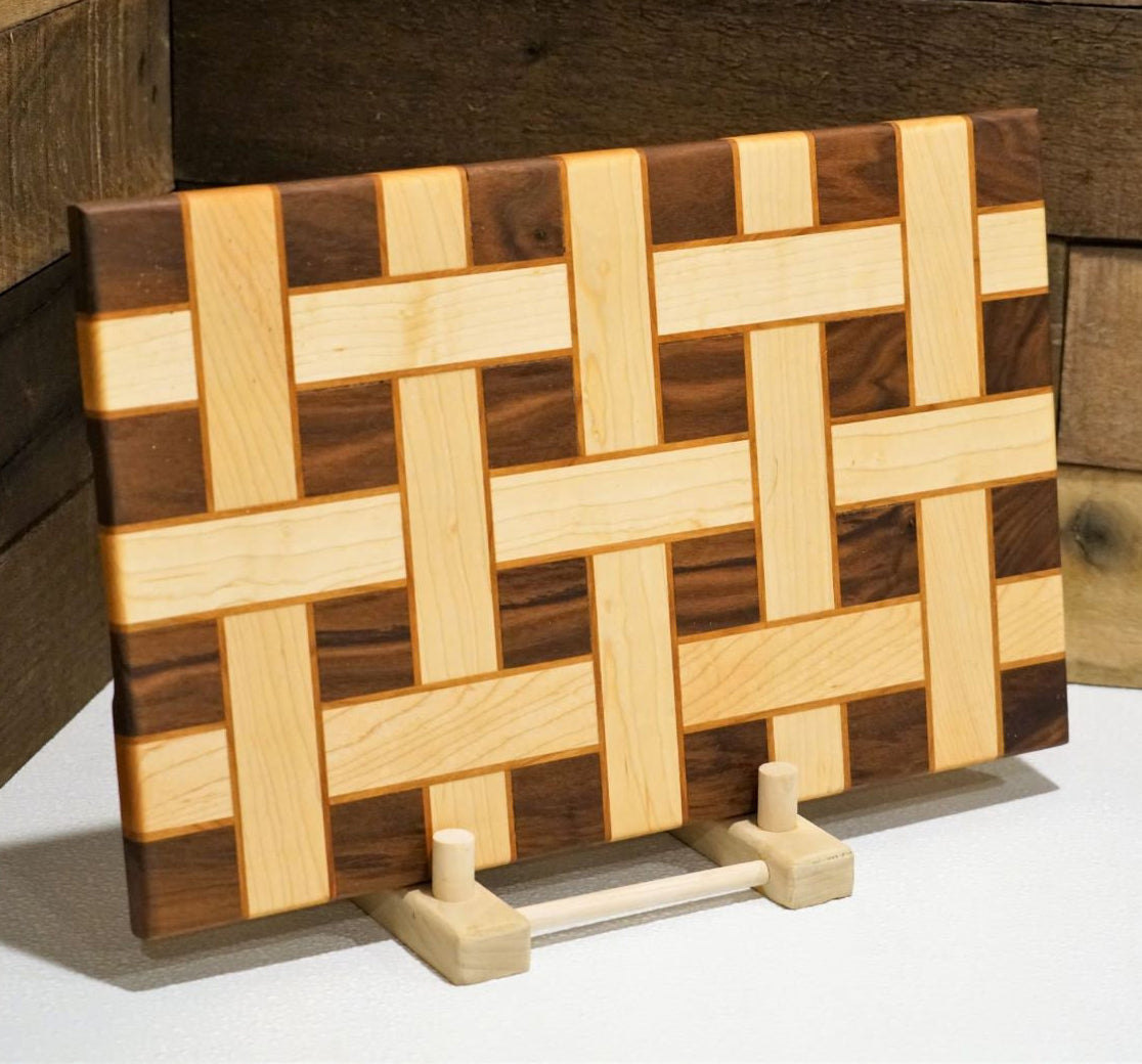 Basket Weave End-Grain Cutting Board