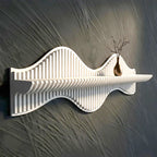 Wooden Wave Wall Shelf