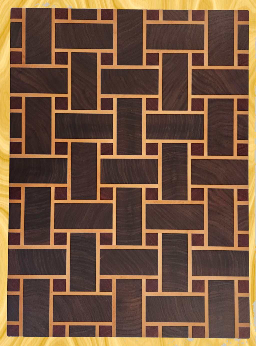 Basket Weave End-Grain Cutting Board