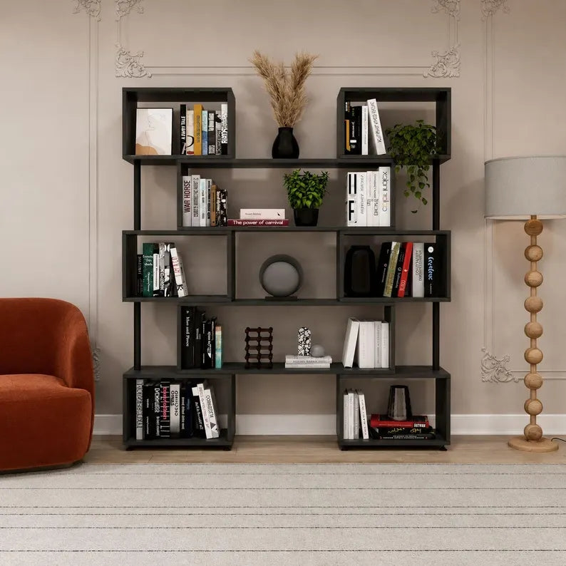 Rotating Adjustable Book Shelves
