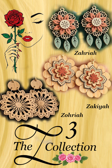 The Z3 Collection of Wooden Earrings (3 Designs)