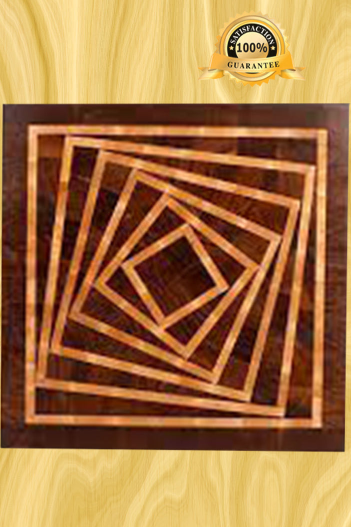 Rotating Square End-Grain Cutting Board