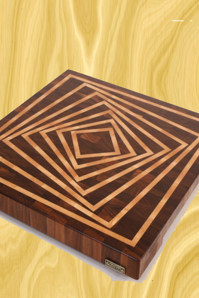 Rotating Square End-Grain Cutting Board