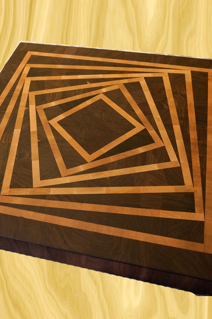 Rotating Square End-Grain Cutting Board