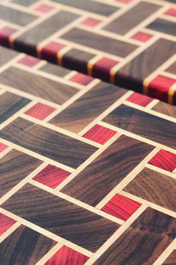 Basket Weave End-Grain Cutting Board