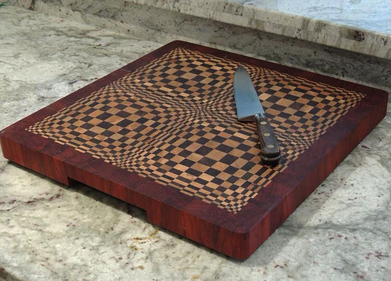 3D Wave End-Grain Cutting Board Cutting Board