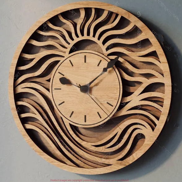 Wild Wood Wall Clock