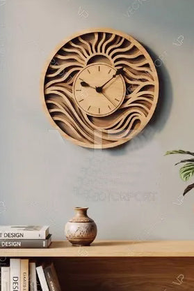 Wild Wood Wall Clock