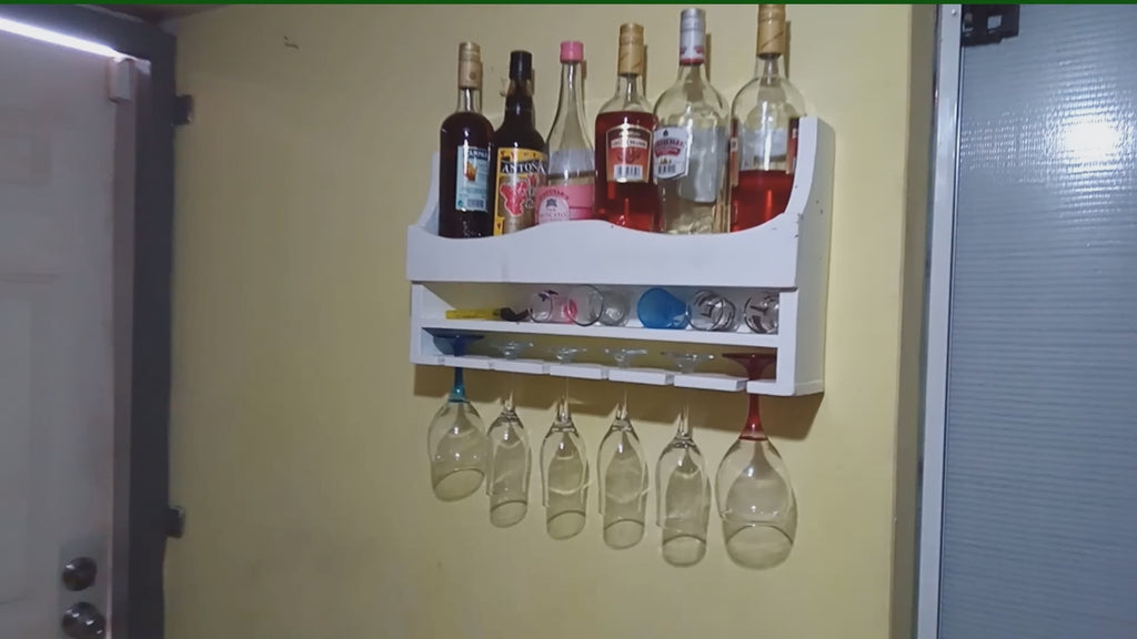Wall-Mounted Wine Rack