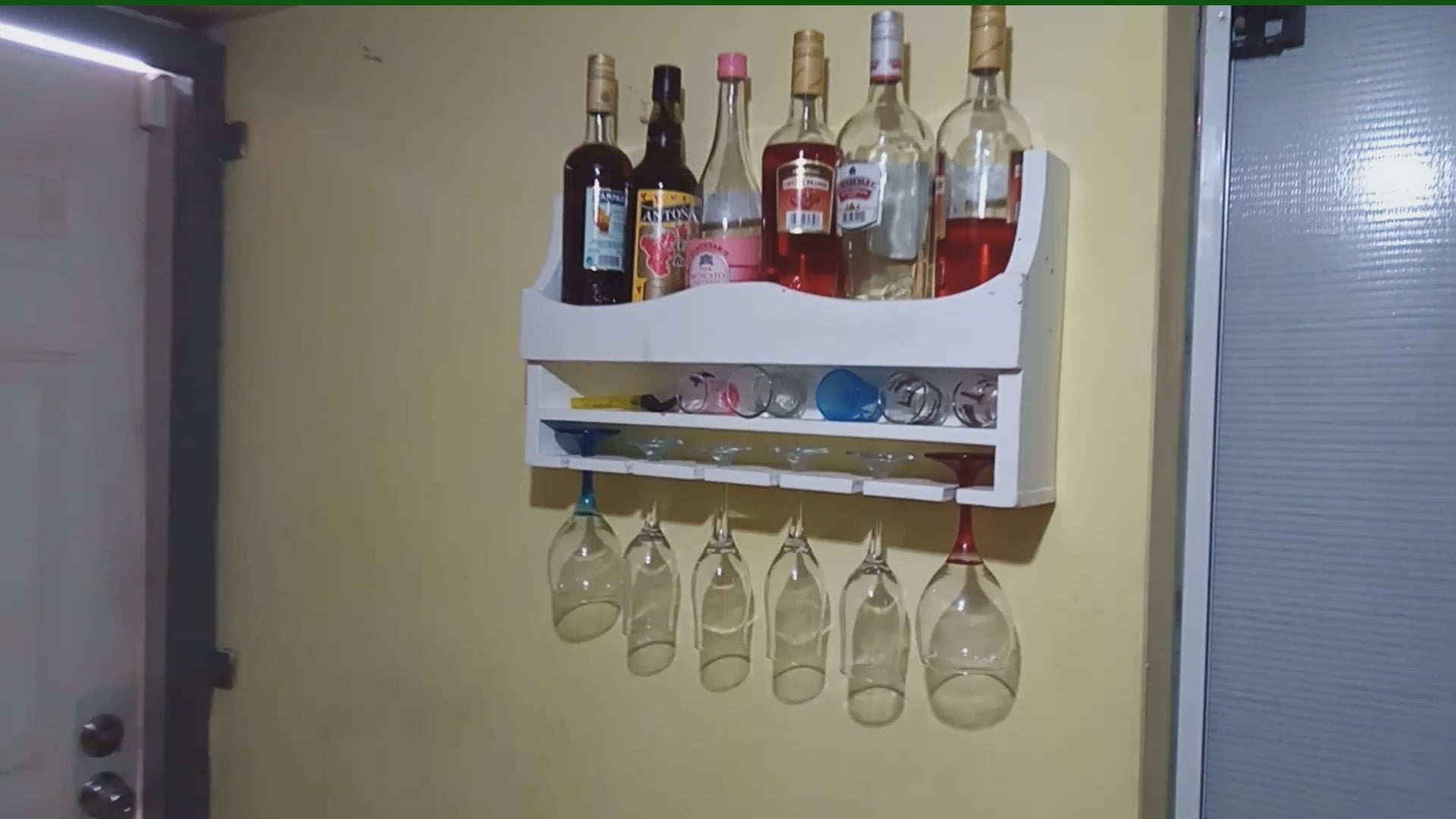 Wall-Mounted Wine Rack